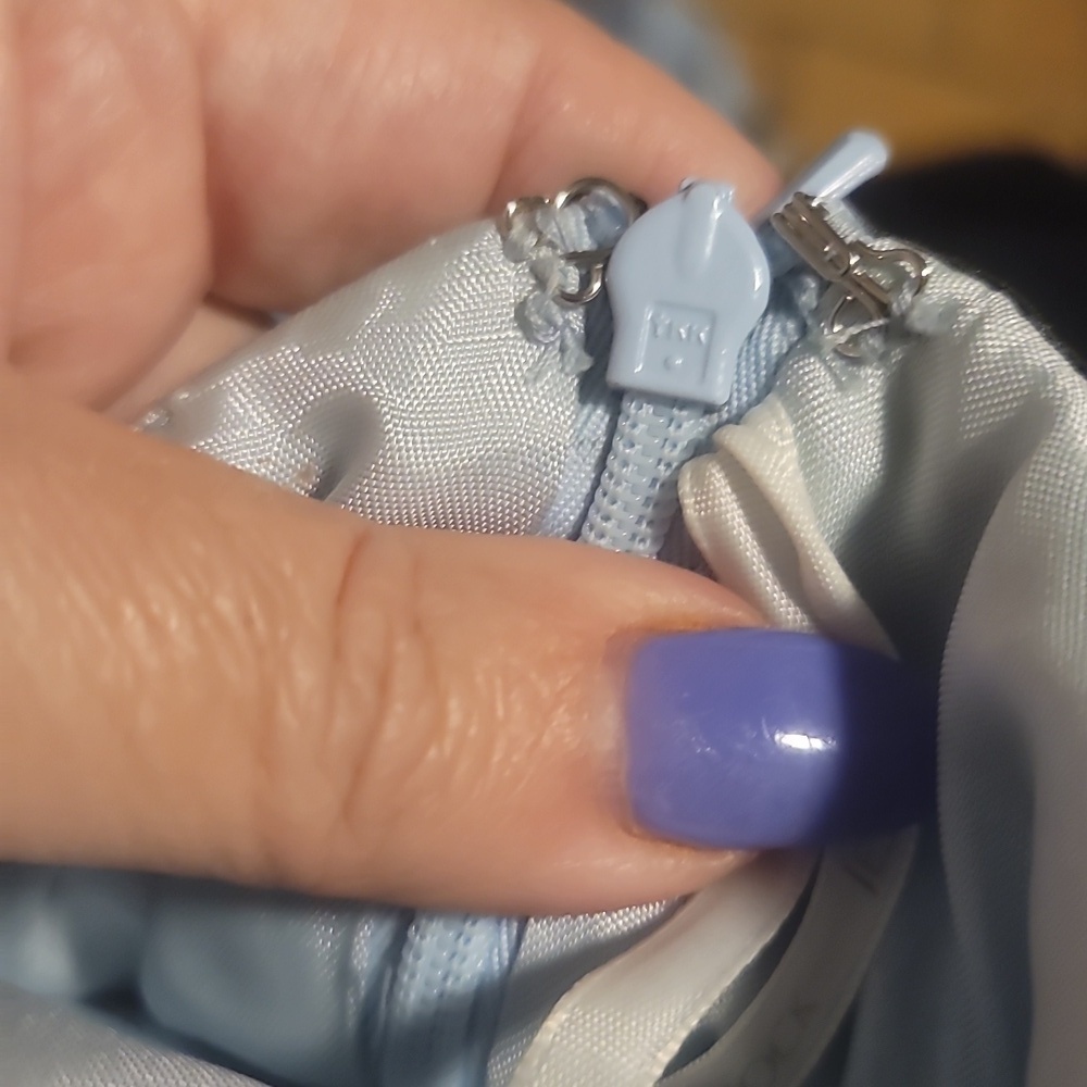 SCOTT MCCLINTOCK vintage baby blue black bow tie satin prom dress coquette 6 - Picture 5 of 10